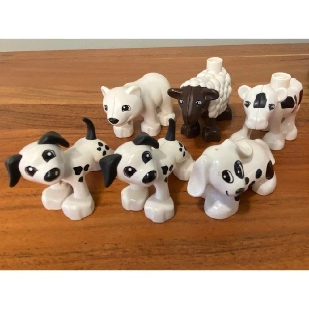 Lego Duplo Animal Figure Lot Alligator Polar Bear Sheep Tiger Dogs 11pc Mix Set